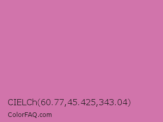 CIELCh 60.77,45.425,343.04 Color Image