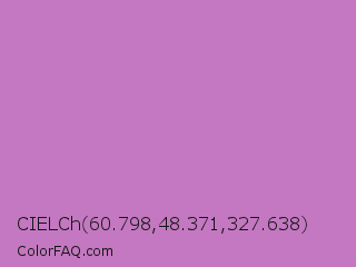 CIELCh 60.798,48.371,327.638 Color Image