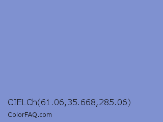 CIELCh 61.06,35.668,285.06 Color Image