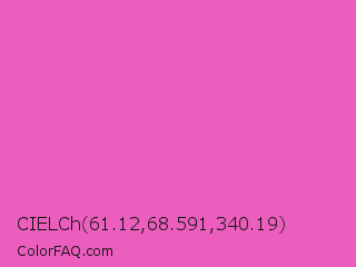 CIELCh 61.12,68.591,340.19 Color Image
