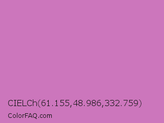 CIELCh 61.155,48.986,332.759 Color Image
