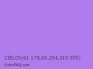 CIELCh 61.179,65.254,310.555 Color Image