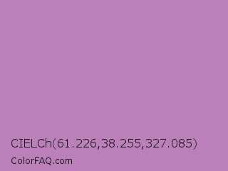 CIELCh 61.226,38.255,327.085 Color Image