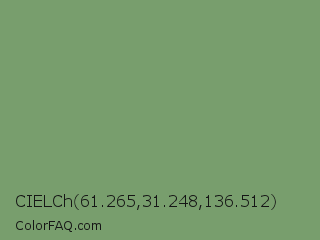 CIELCh 61.265,31.248,136.512 Color Image