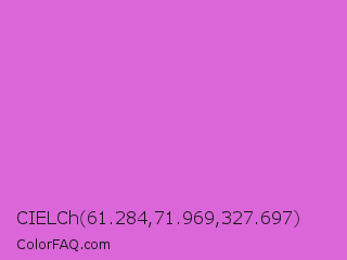 CIELCh 61.284,71.969,327.697 Color Image