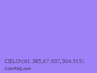 CIELCh 61.385,67.937,304.515 Color Image