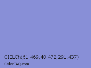 CIELCh 61.469,40.472,291.437 Color Image