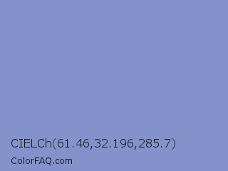 CIELCh 61.46,32.196,285.7 Color Image