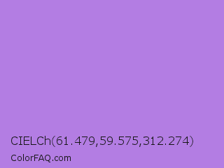 CIELCh 61.479,59.575,312.274 Color Image