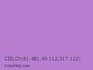 CIELCh 61.481,49.112,317.122 Color Image
