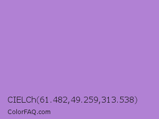 CIELCh 61.482,49.259,313.538 Color Image