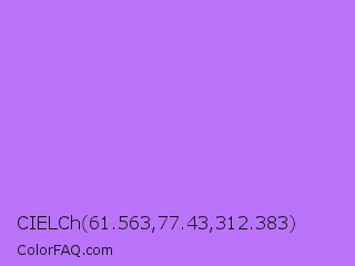 CIELCh 61.563,77.43,312.383 Color Image