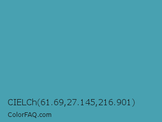CIELCh 61.69,27.145,216.901 Color Image