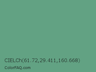 CIELCh 61.72,29.411,160.668 Color Image