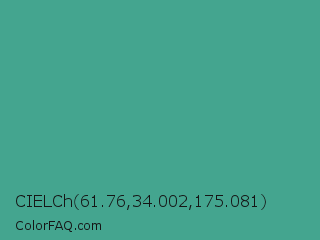 CIELCh 61.76,34.002,175.081 Color Image