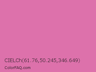 CIELCh 61.76,50.245,346.649 Color Image
