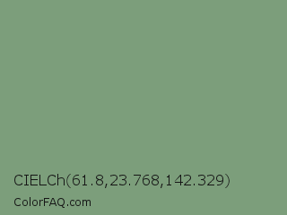 CIELCh 61.8,23.768,142.329 Color Image