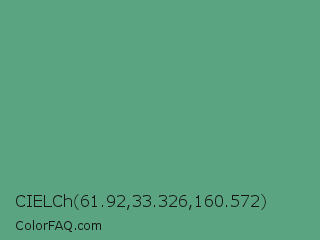 CIELCh 61.92,33.326,160.572 Color Image