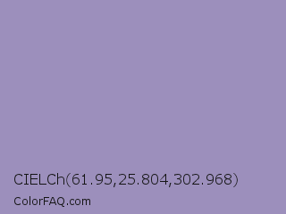 CIELCh 61.95,25.804,302.968 Color Image