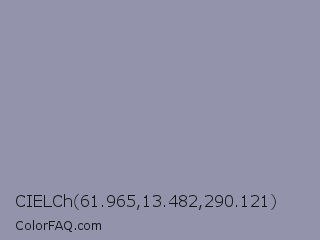 CIELCh 61.965,13.482,290.121 Color Image
