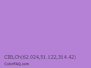 CIELCh 62.024,51.122,314.42 Color Image