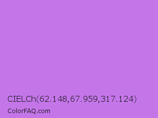 CIELCh 62.148,67.959,317.124 Color Image