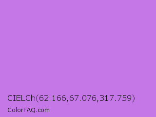 CIELCh 62.166,67.076,317.759 Color Image