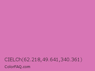 CIELCh 62.218,49.641,340.361 Color Image