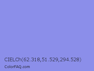 CIELCh 62.318,51.529,294.528 Color Image
