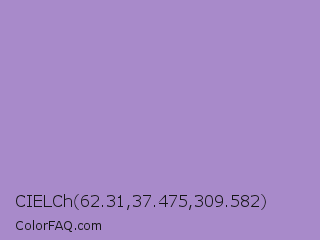 CIELCh 62.31,37.475,309.582 Color Image