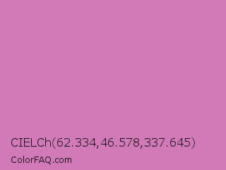 CIELCh 62.334,46.578,337.645 Color Image