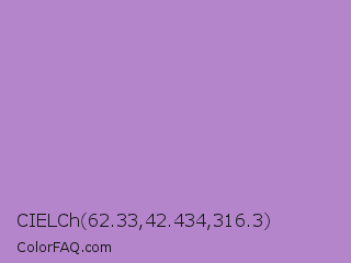 CIELCh 62.33,42.434,316.3 Color Image