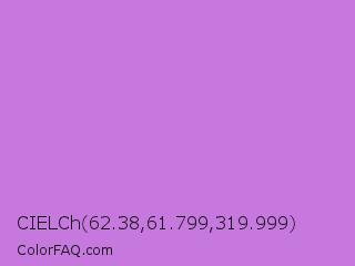 CIELCh 62.38,61.799,319.999 Color Image