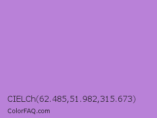 CIELCh 62.485,51.982,315.673 Color Image