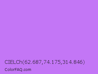 CIELCh 62.687,74.175,314.846 Color Image