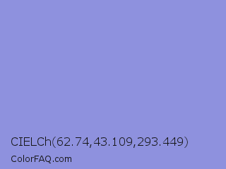 CIELCh 62.74,43.109,293.449 Color Image