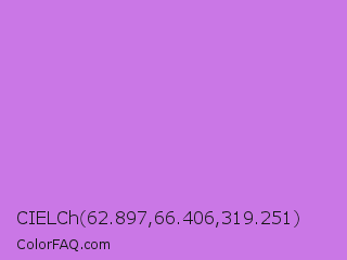 CIELCh 62.897,66.406,319.251 Color Image
