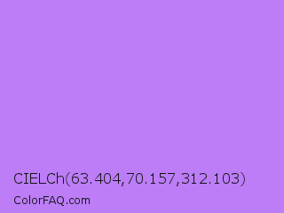 CIELCh 63.404,70.157,312.103 Color Image