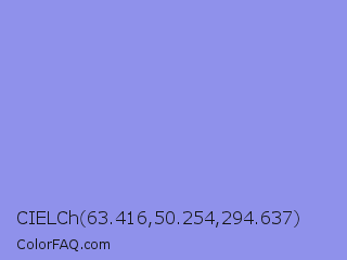 CIELCh 63.416,50.254,294.637 Color Image