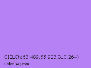 CIELCh 63.489,65.923,310.264 Color Image