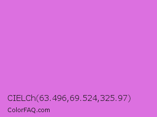 CIELCh 63.496,69.524,325.97 Color Image