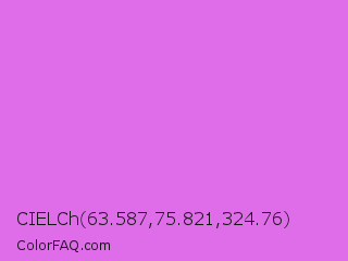 CIELCh 63.587,75.821,324.76 Color Image