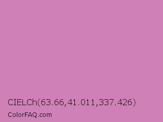 CIELCh 63.66,41.011,337.426 Color Image