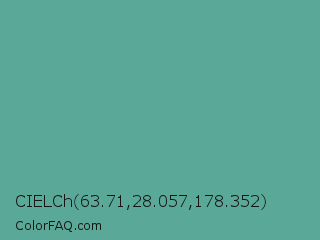 CIELCh 63.71,28.057,178.352 Color Image