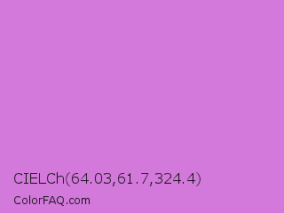 CIELCh 64.03,61.7,324.4 Color Image