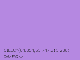 CIELCh 64.054,51.747,311.236 Color Image