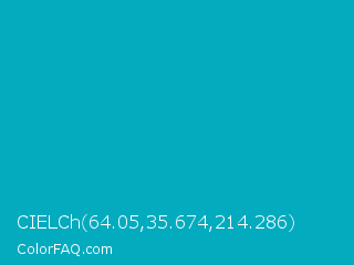 CIELCh 64.05,35.674,214.286 Color Image