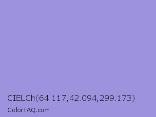 CIELCh 64.117,42.094,299.173 Color Image