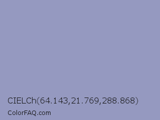 CIELCh 64.143,21.769,288.868 Color Image