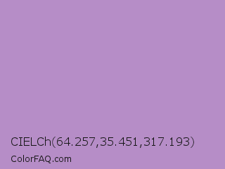 CIELCh 64.257,35.451,317.193 Color Image